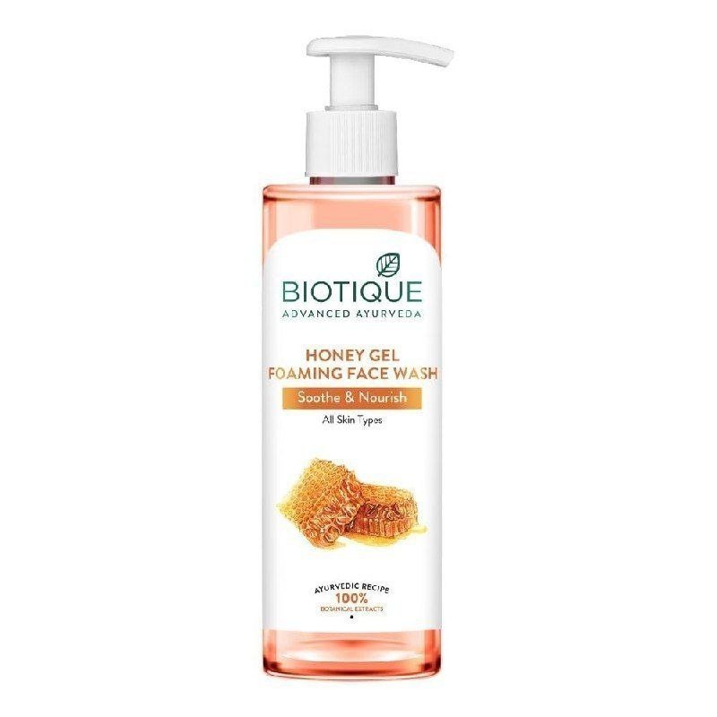 Biotique Honey Gel Soothe Nourish Foaming Face Was