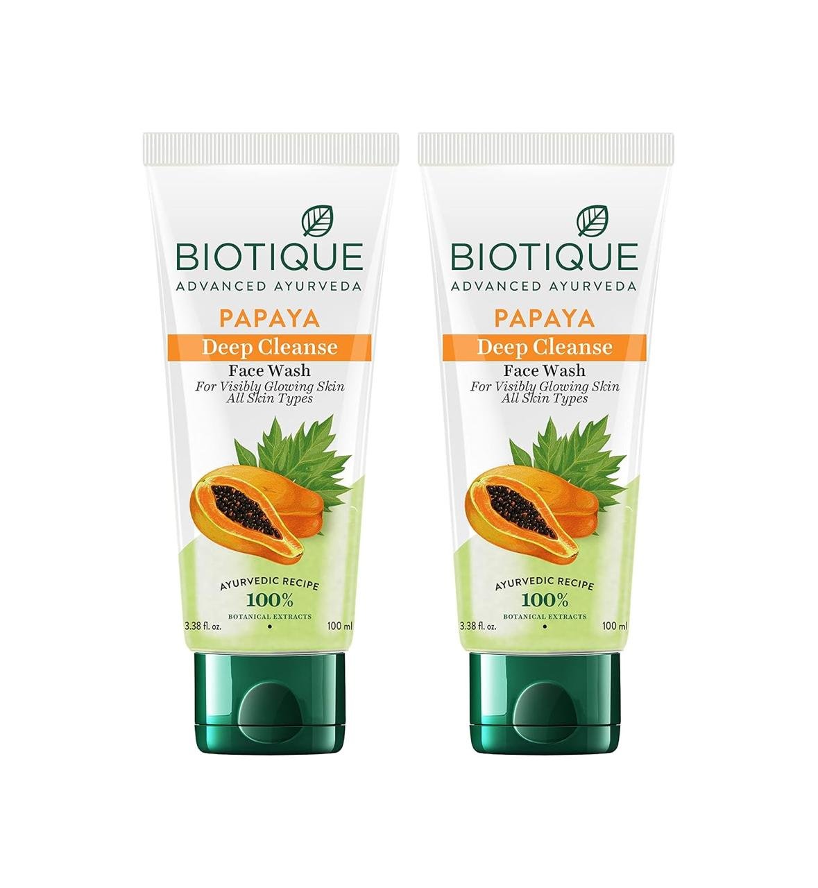 Biotique Papaya Deep Cleanse Face Wash 2x100m