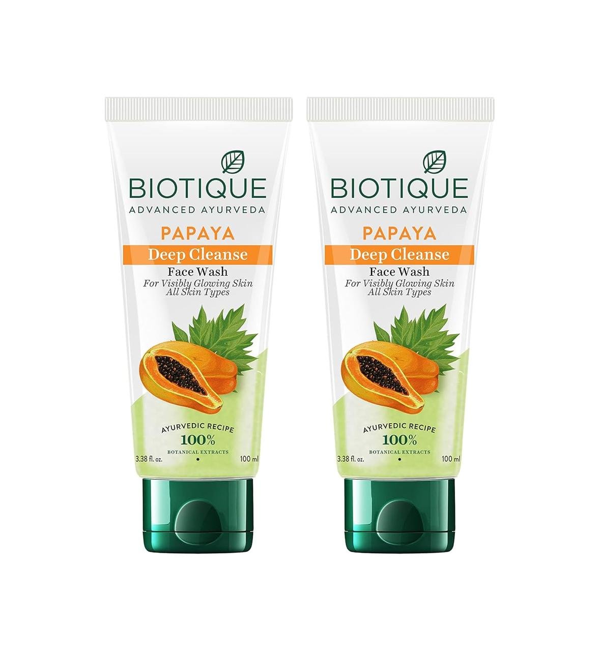 Biotique Papaya Deep Cleanse Face Wash 2x100m