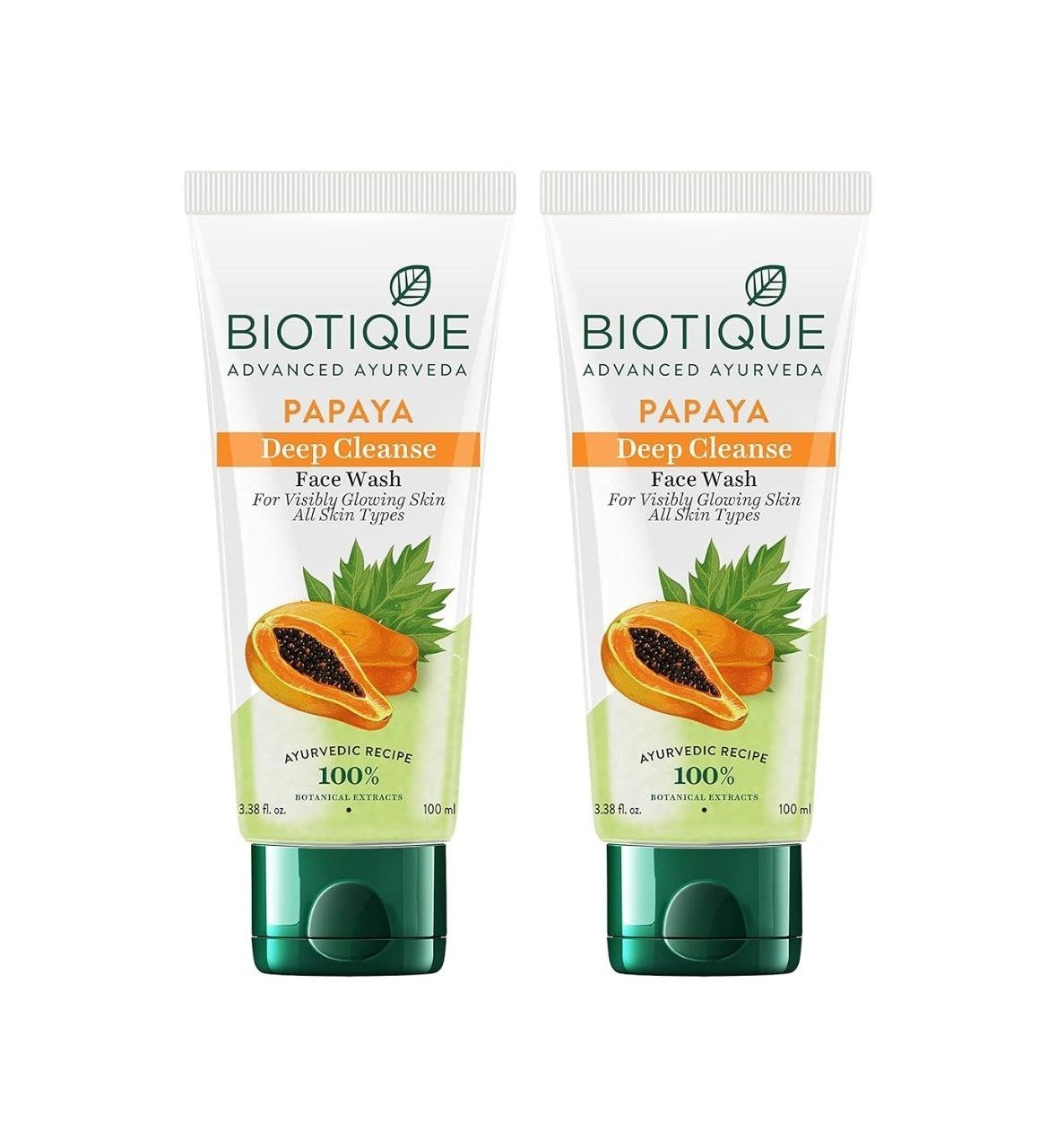Biotique Papaya Deep Cleanse Face Wash 2x100m