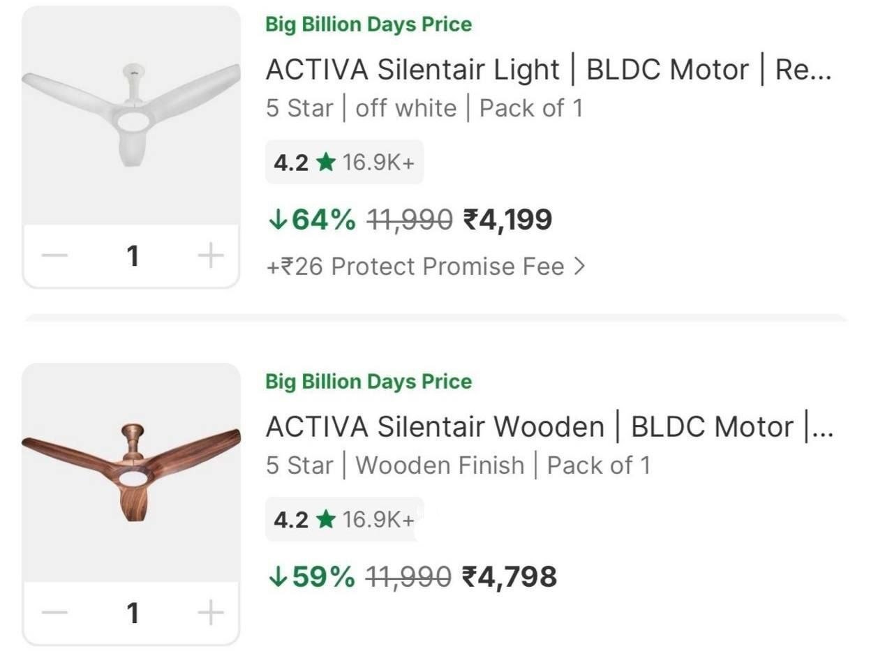 Bldc Ceiling Fan With Light Remote At 4199 4798