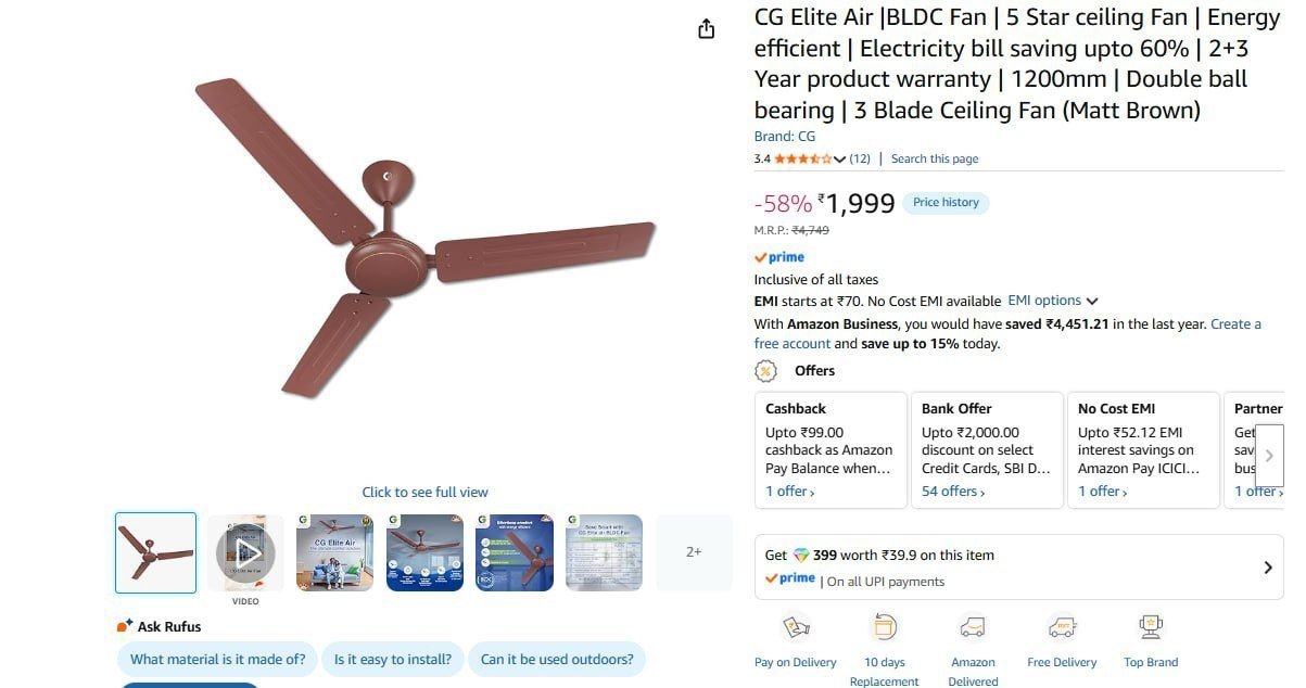 Bldc Fan 1999 2399 3299 2299