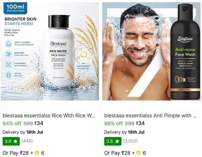 Blestaaa Essentialss Face Wash From 34