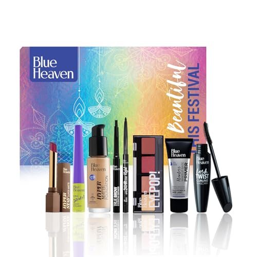 Blue Heaven Festive Makeup Kit Pack Of 8 Make