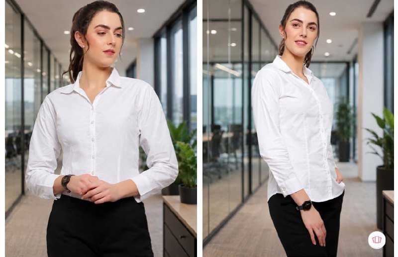Blue Ronin Women Spread Collar Standard Formal Shirt 478 Mrp 1 199