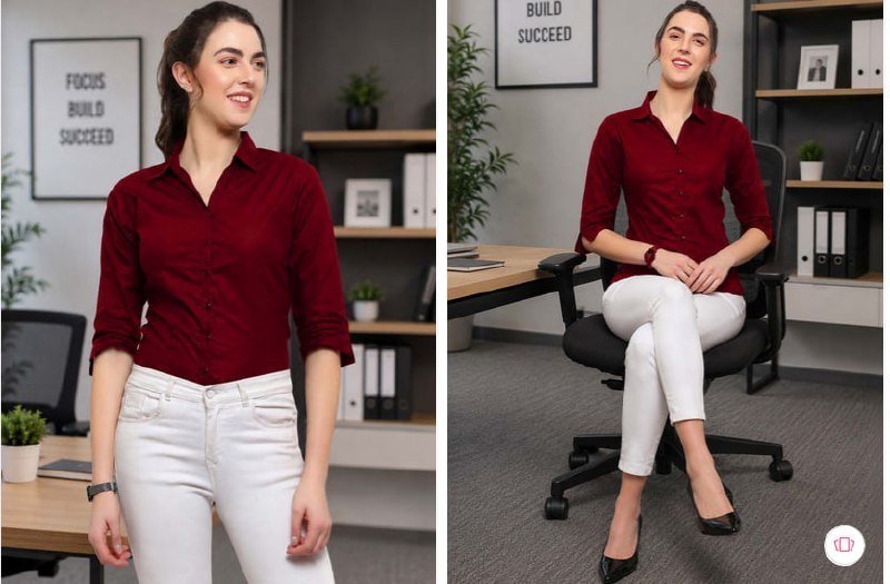 Blue Ronin Women Standard Regular Fit Formal Shirt 467 Mrp 1 499