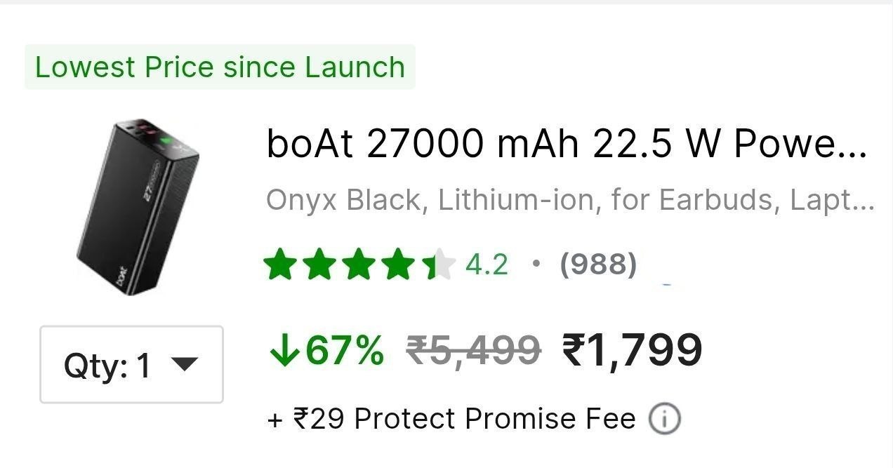 Boat 27000mah Powerbank 1799
