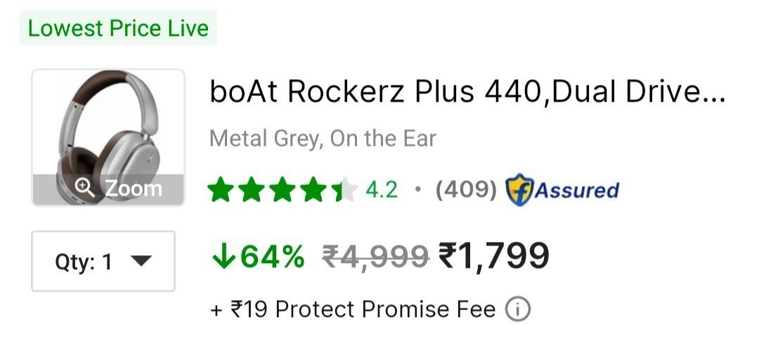Boat Rockerz Plus 440 1799