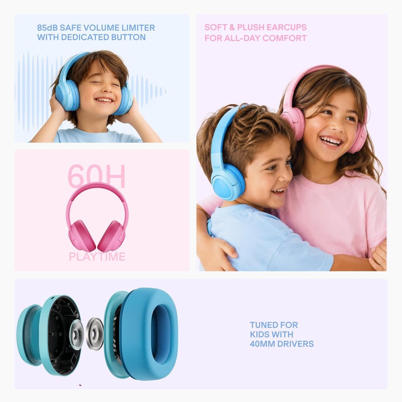 Boat Sailor Play Wireless Kids Headphone 1599