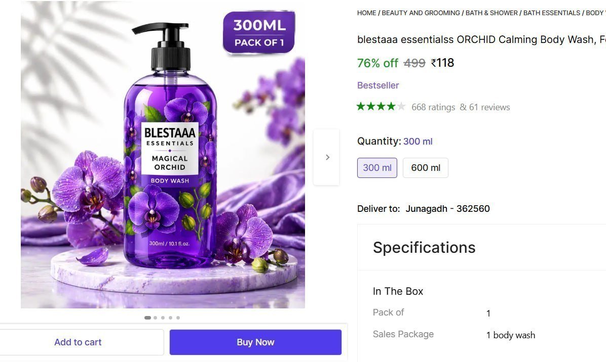 Body Wash 300 Ml 118