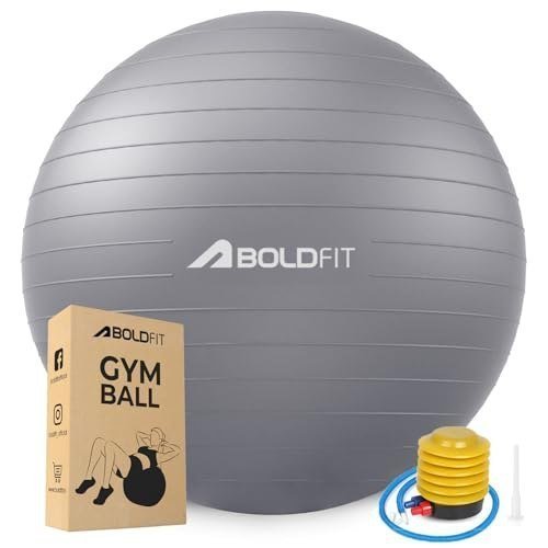 Boldfit Gym Ball For Exercise With Foot Pump 