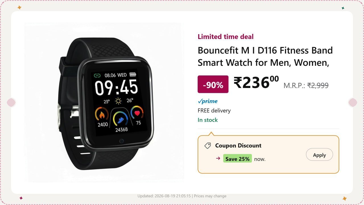 Bouncefit Fitness Band 25