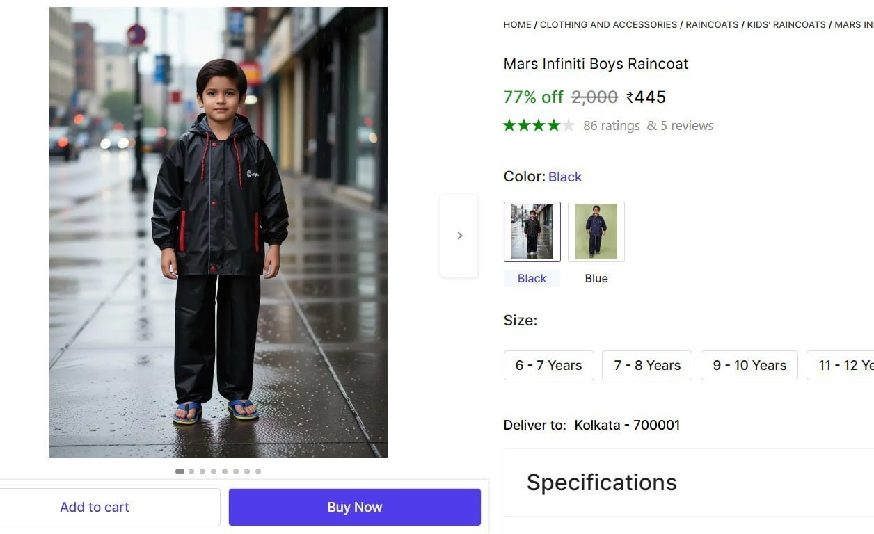 Boys Raincoat 445