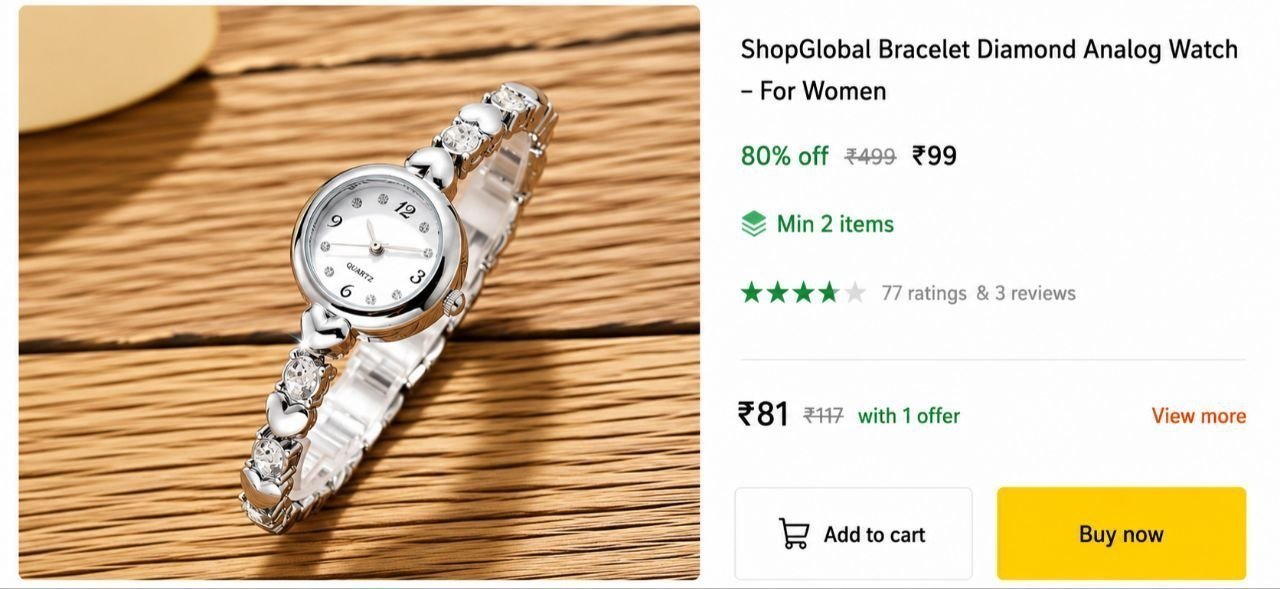 Bracelet Diamond Watch 99