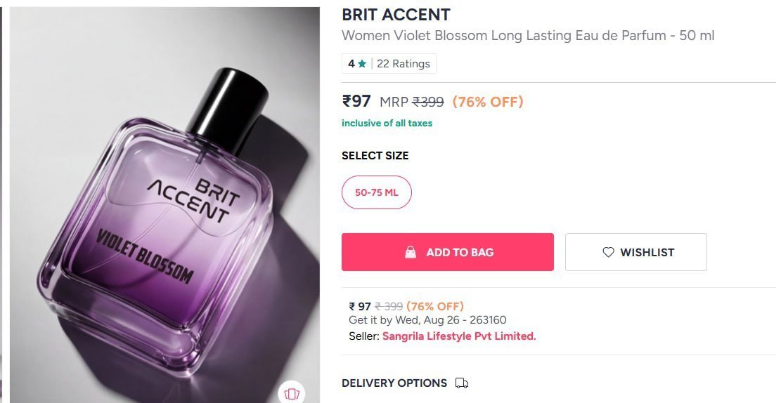 Brit Accent Women Eau De Parfum - 50 Ml 97