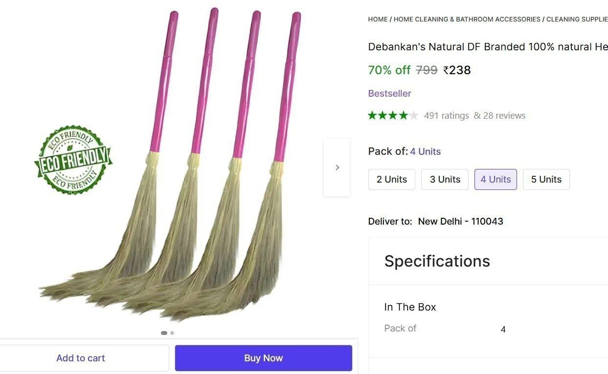 Broom (pack Of 4) 238