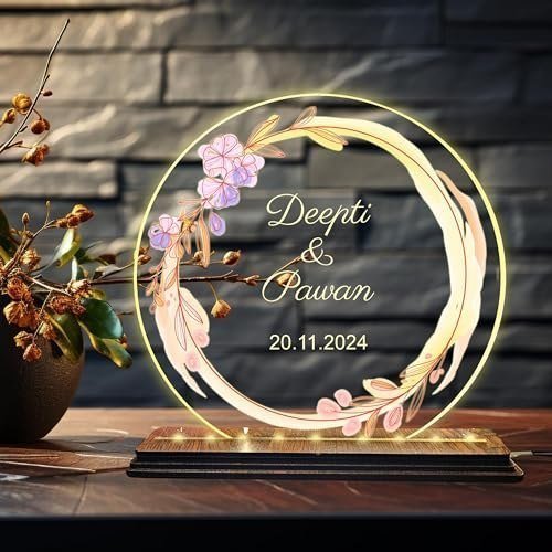 Brown Cloud Personalized Acrylic Led Night Lamp Cu