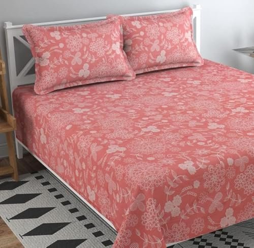 Bsb Home 200 Tc 100 Cotton Feel Bedsheet For Doubl