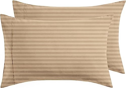 Bsb Home 220 Tc Premium Glace Cotton Solid Striped