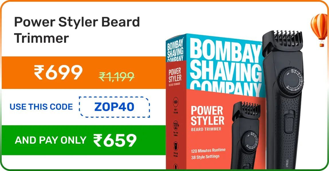 Bsc Power Styler Beard Trimmer 659 Use - Zop-40