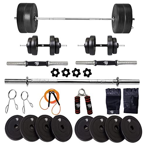 Bullar 16kg Home Gym Set With 3 Feet Straight Rod 