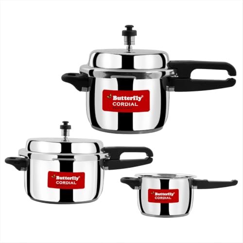 Butterfly Cordial 2l 3l 5l Ss Pressure Cooker Comb
