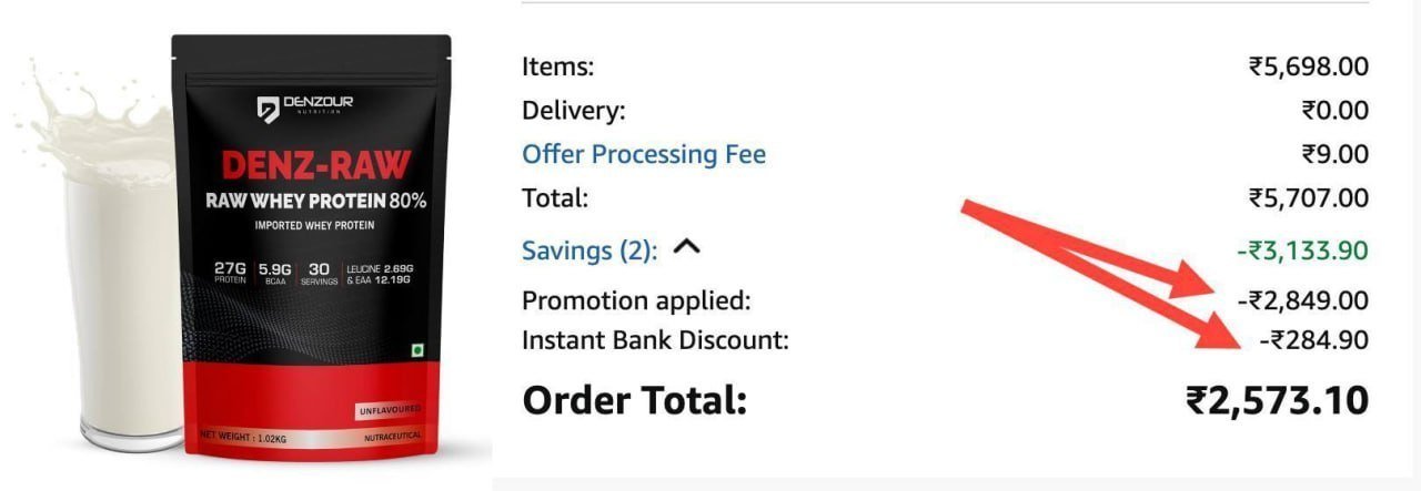 Buy 1 Get 1 Extra 10 With Hdfc Cc Denz Raw 27g