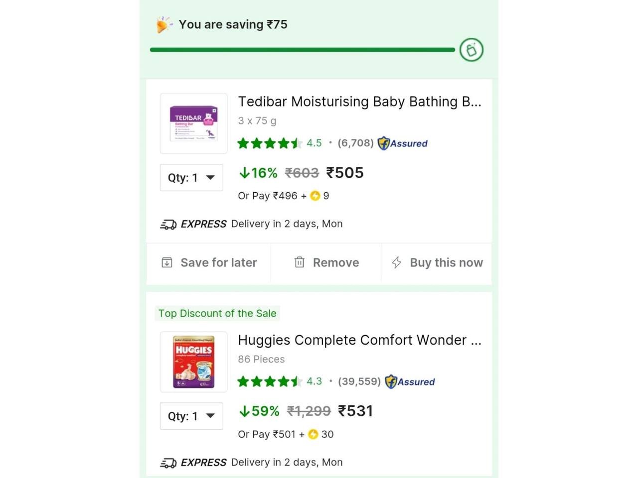 Buy More Save More Save 75 On Orders Of 750 O