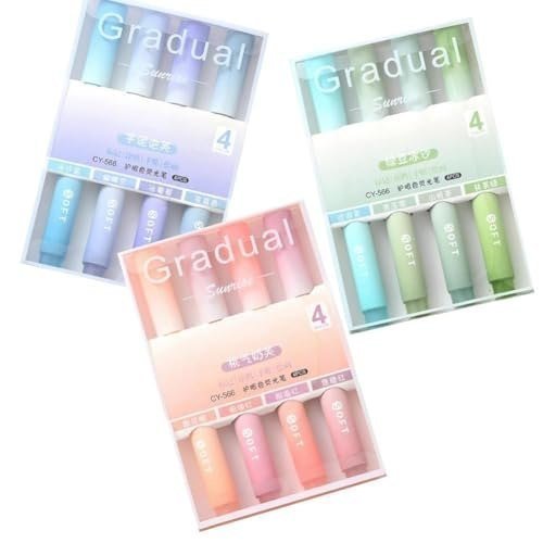 Buylift 12pcs Pastel Highlighter Pen Set Soft