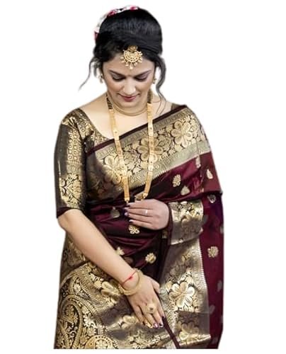 C J Enterprise Women S Banarasi Saree Pure Ka