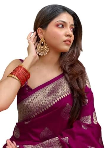 C J Enterprise Women S Banarasi Saree Pure Ka