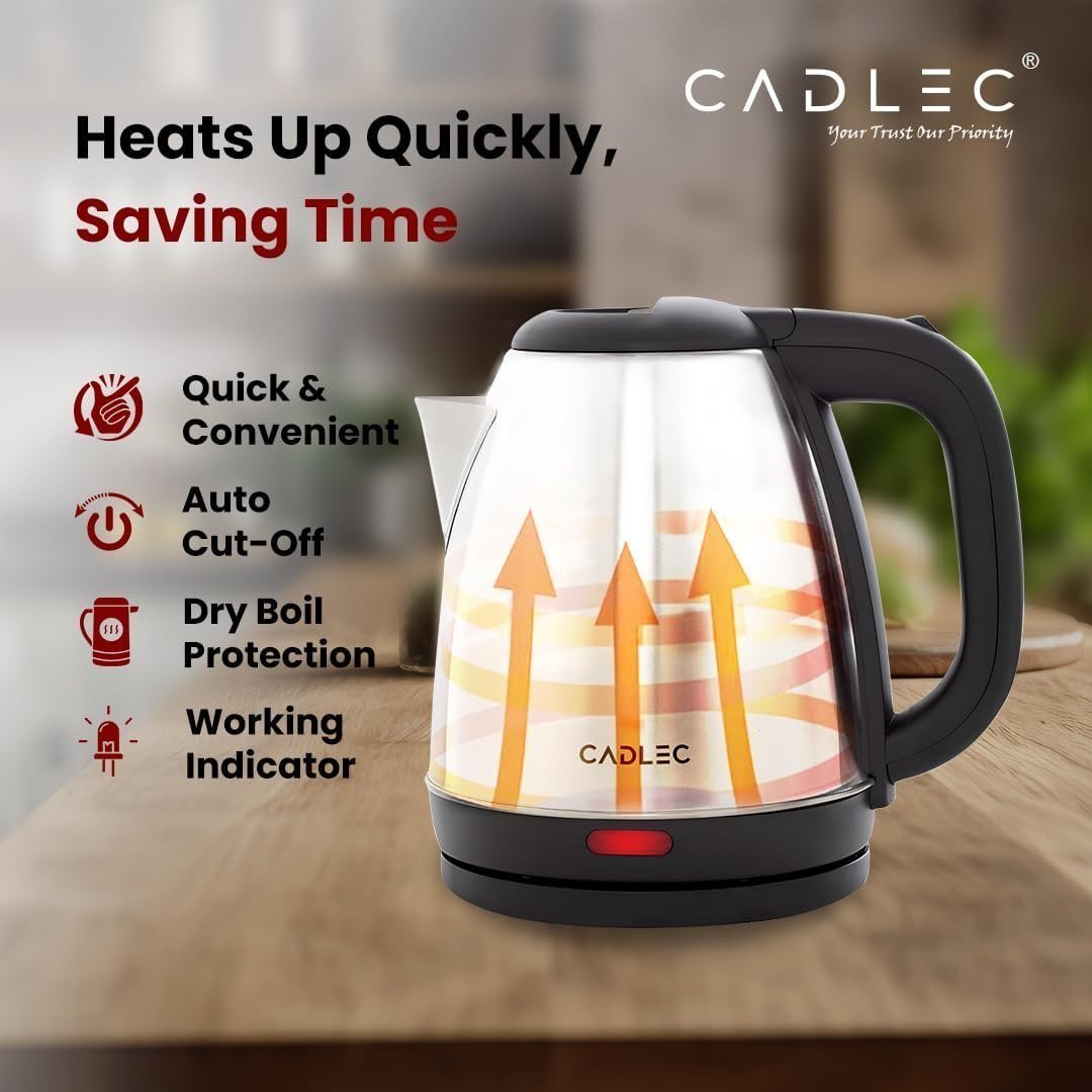 Cadlec Crystal Electric Kettle 1 5l 499