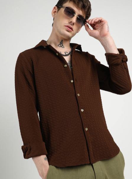 Cahoot Men Comfort Opaque Casual Shirt 569