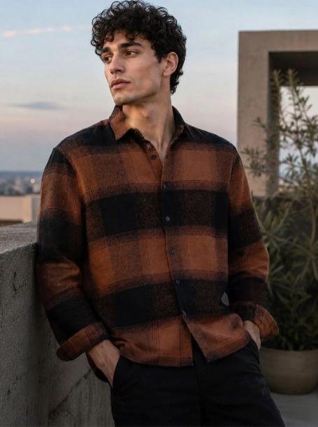 Cahoot Men Standard Tartan Checks Checked Cas