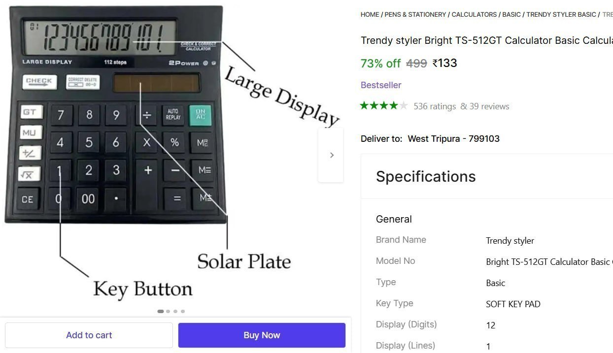 Calculator (12 Digit) 133
