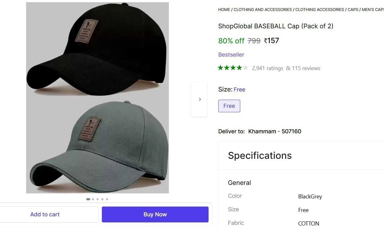 Cap (pack Of 2) 157