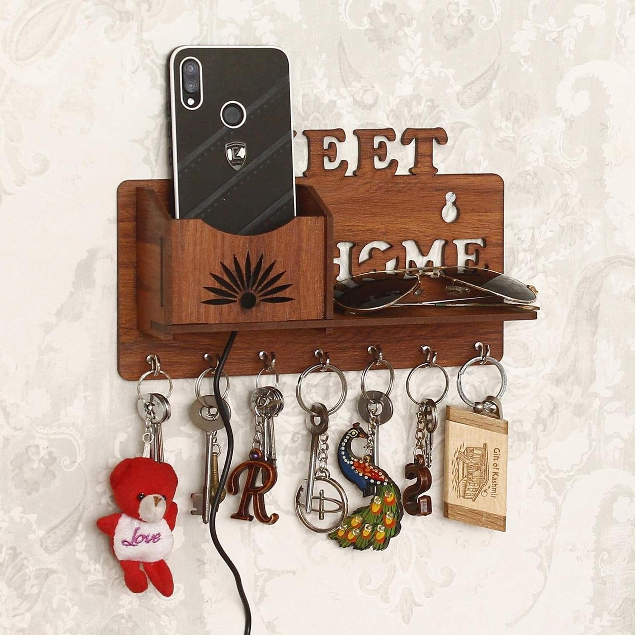 Capio Art Wooden Key Holders For Home Wall St
