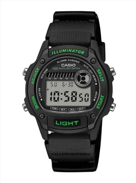 Casio Casio Men Resin W-220h-1a3vdf Black Dig