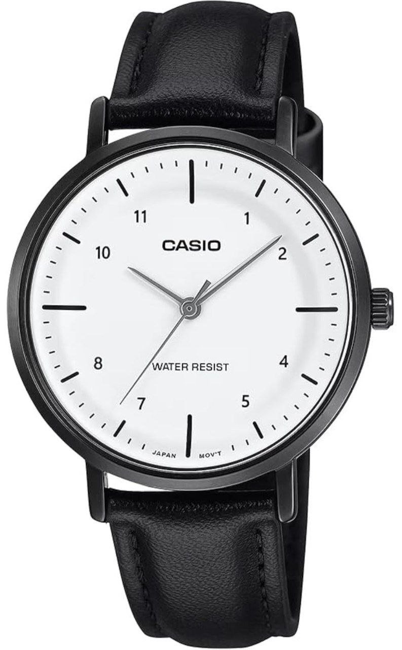 Casio Ladies Ltp-vt03bl-7bdf Analog White Dia