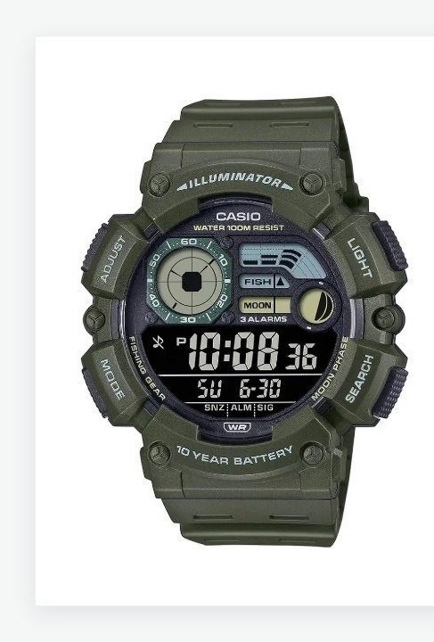 Casio Men S Digital Watch With Dark Grey Dial For 