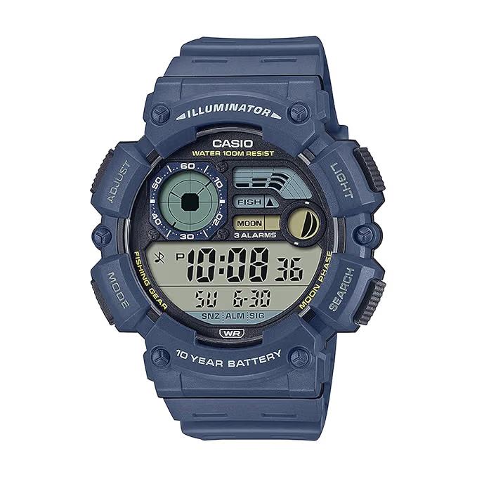 Casio Resin Digital Blue Dial Unisex Watch-ws