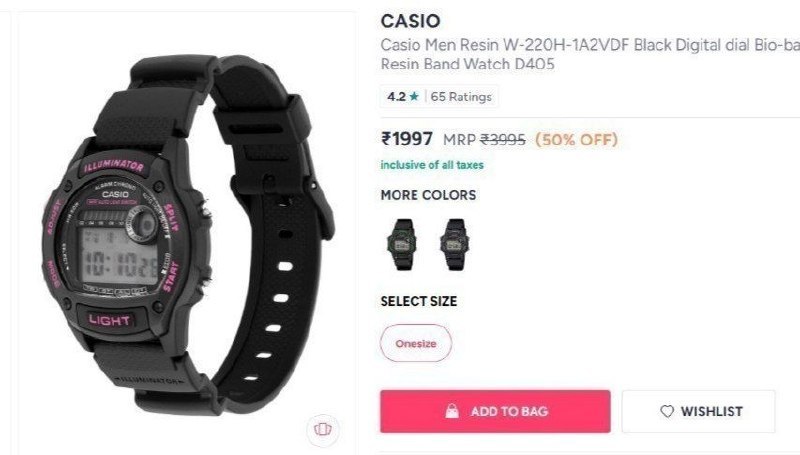 Casio Watch 1 997