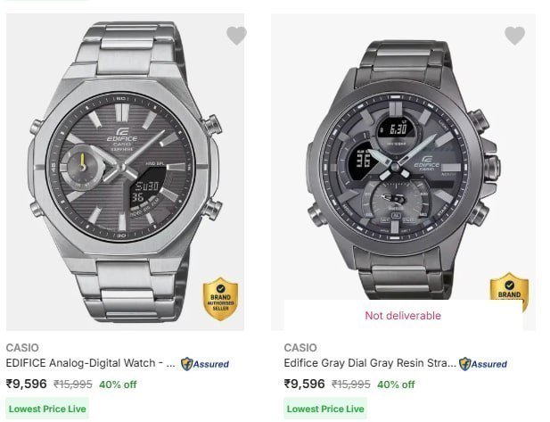 Casio Watches 60 Card Discount