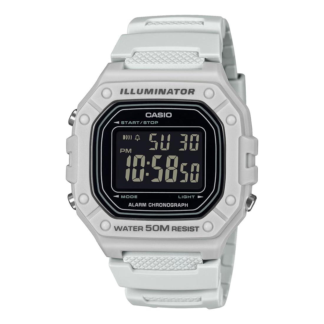 Casio Youth W-218h-8bvdf Digital Black Dial U