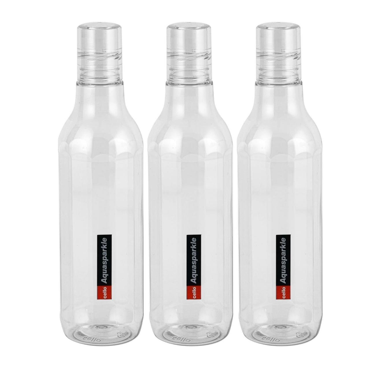 Cello Aqua Sparkle Bottle Set Of 3 1000ml Gre