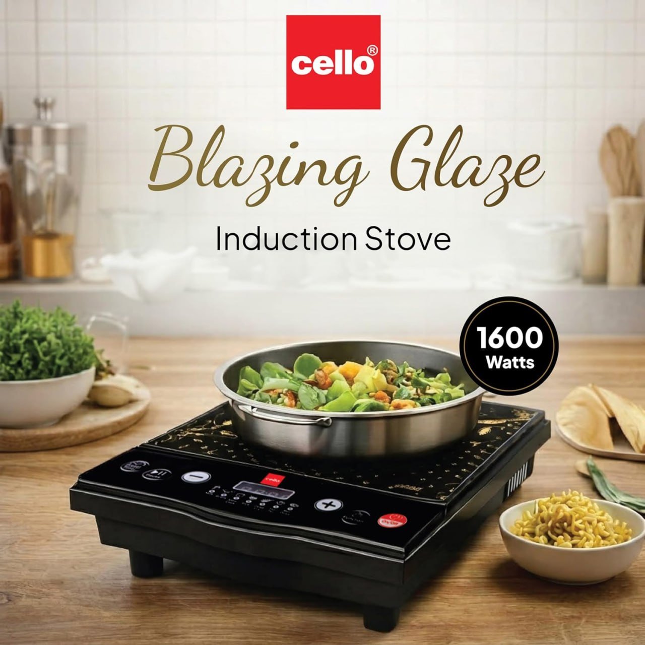 Cello Blazing Glaze Induction Stove 1600 Watts 1899