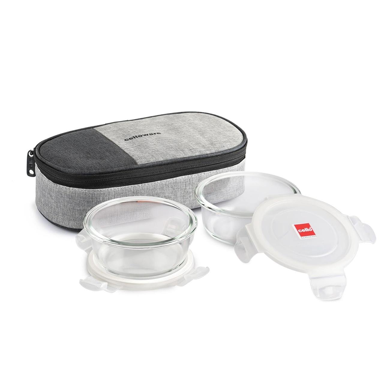 Cello Delighta Round Borosilicate Glass Lunch