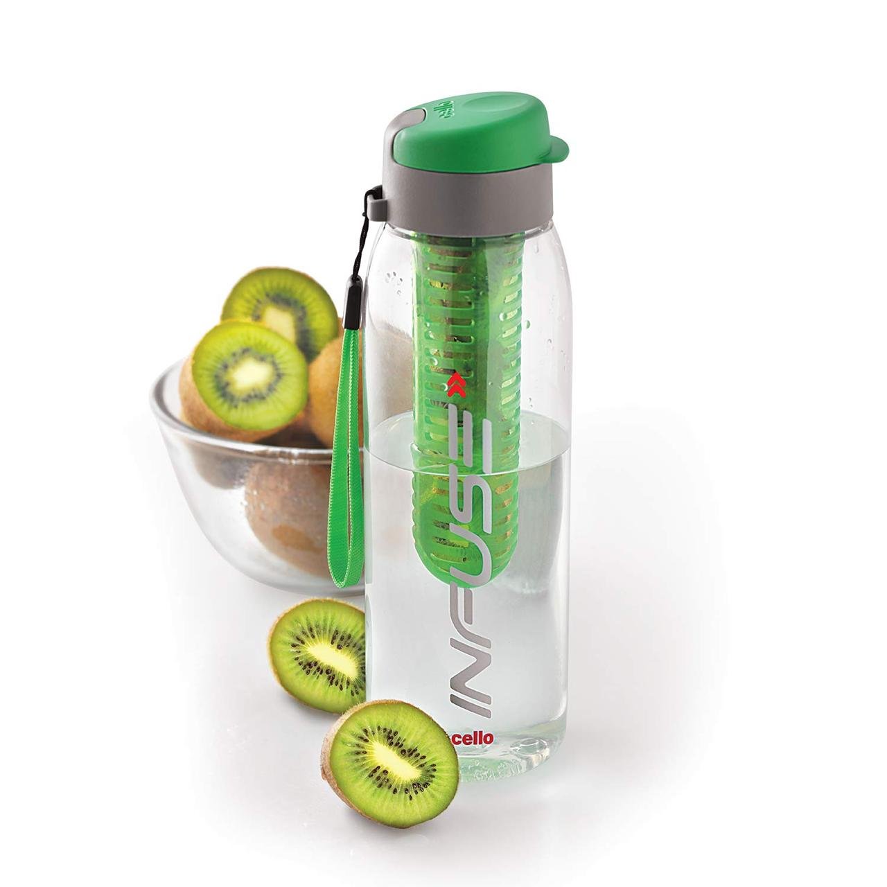 Cello Fruit Infuser Water Bottle 800ml Green 