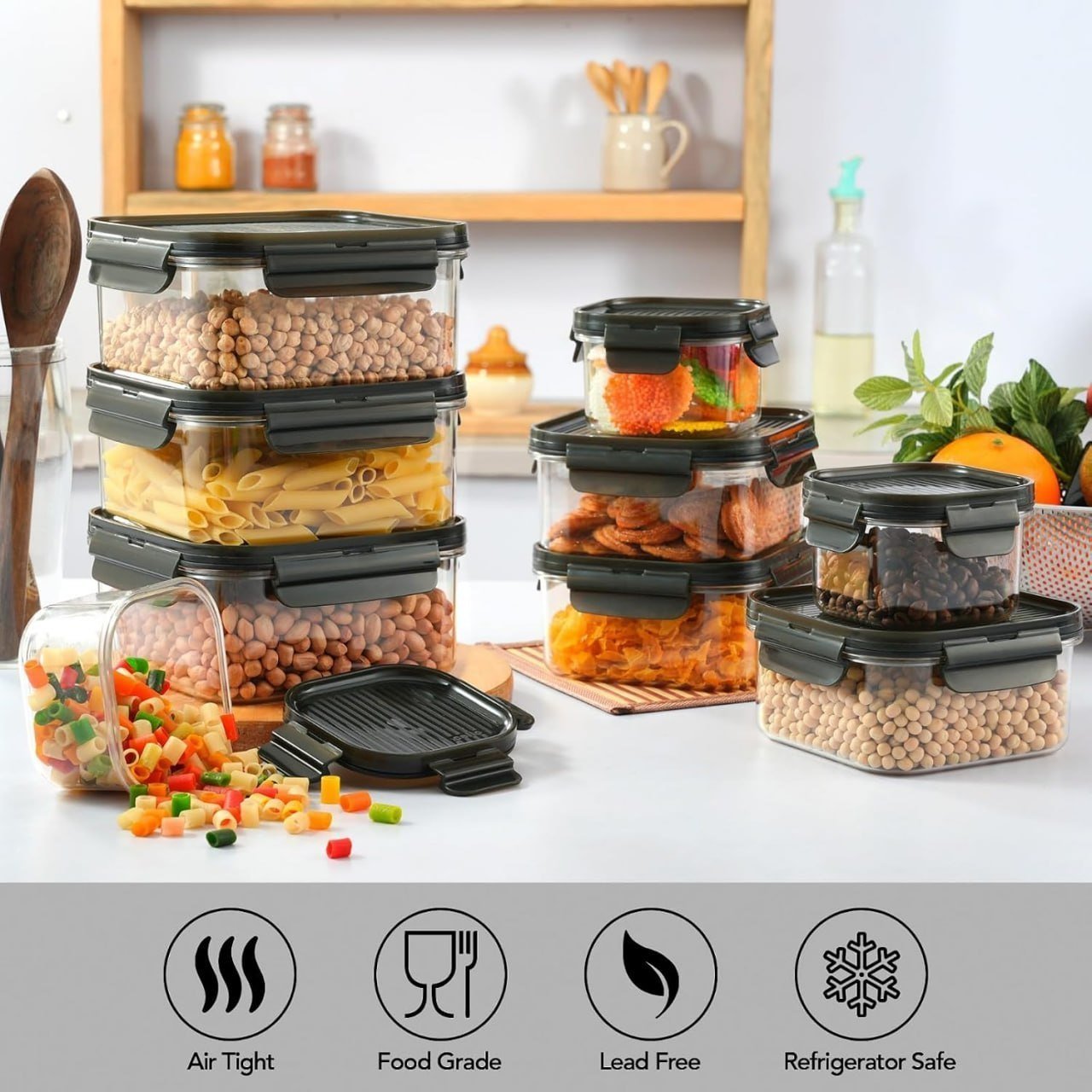 Cello Modulock Pet Storage Container Set Of 9 Pcs 