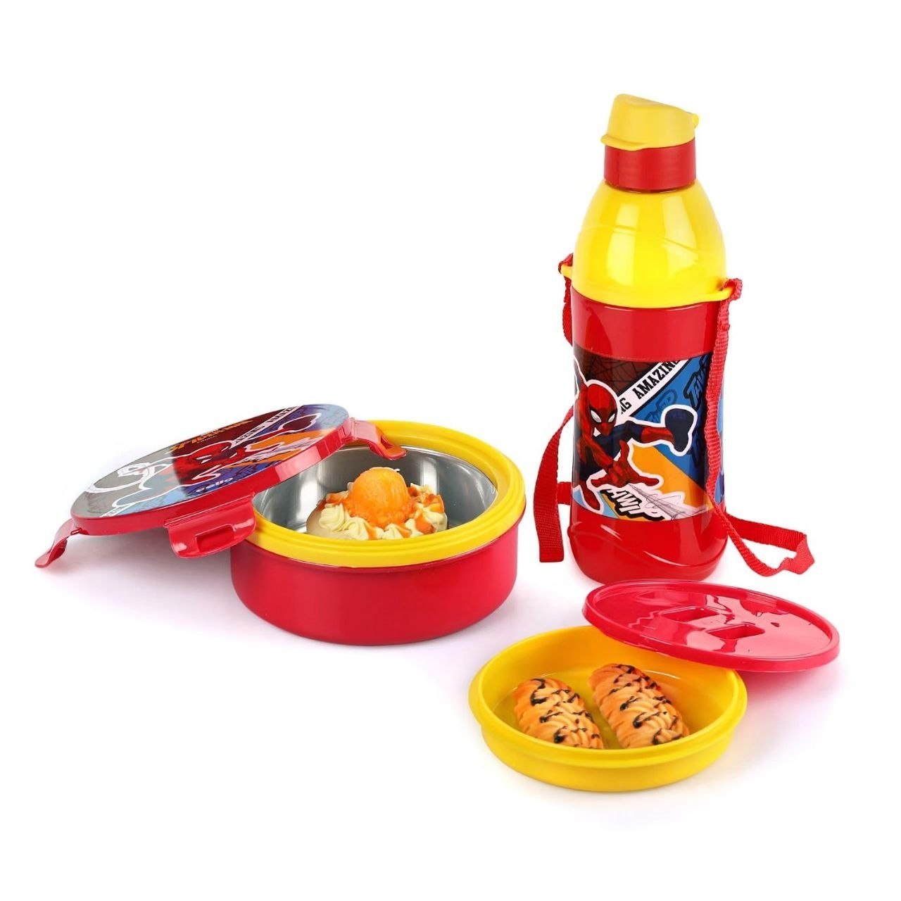 Cello Tiffy Spiderman Gift Set Insulated Lunc